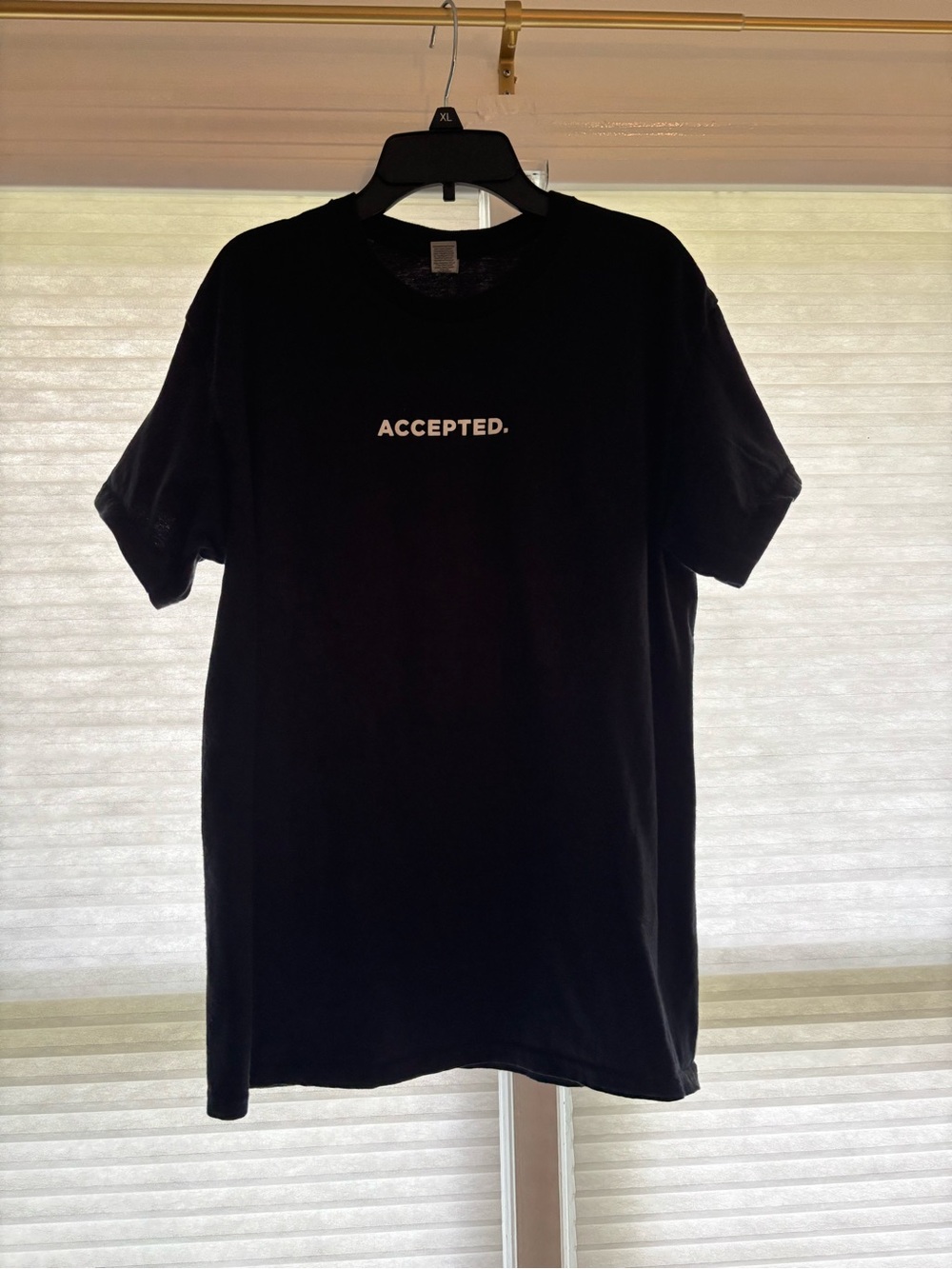 Accepted. Black Graphic Tee - Men's Casual Shirt